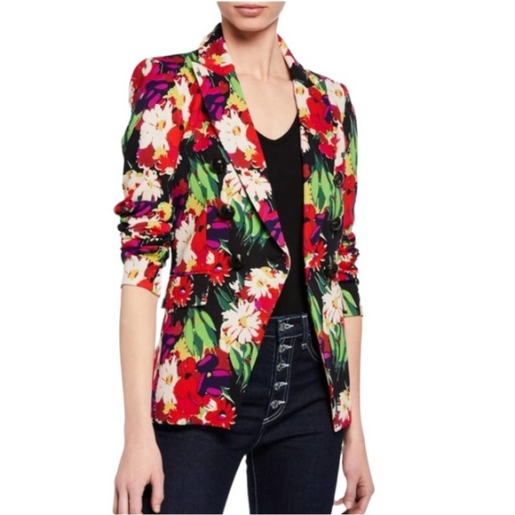Veronica Beard Jackets & Blazers - Veronica Beard Miller Dickey Floral/ Leopard Print Blazer Size 6 Like New